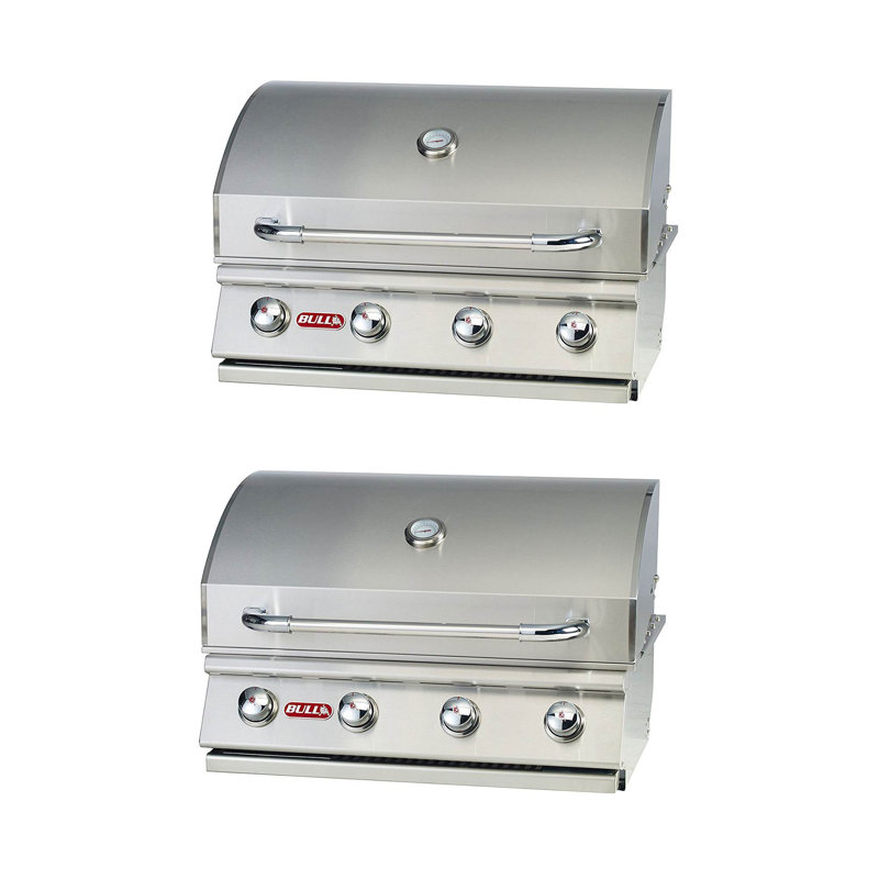 Bull Outdoor Products 4 - Burner Built-In Liquid Propane Gas Grill