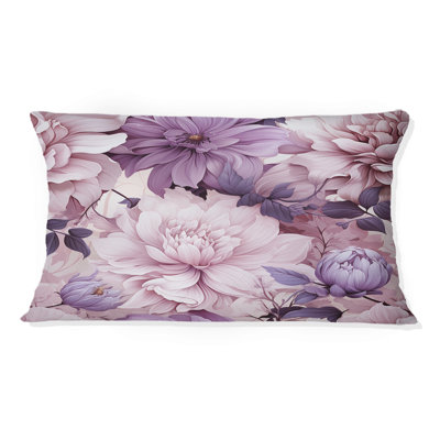 Coussin décoratif en polyester floral