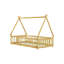 Lit simple en forme de tente, lit tipi avec garde-corps et lattes-461412305