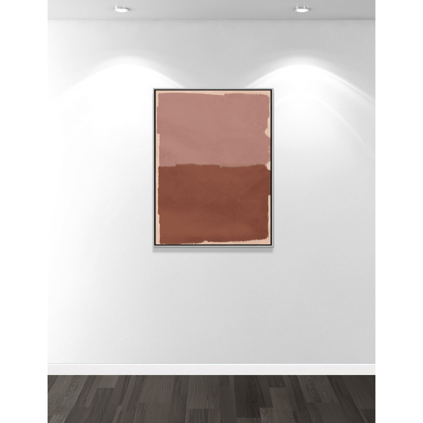 Hollow Delight Print by Marcus Prime, 31.5'' W x 41.5'' H, Silver Floater