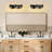 Bathroom Light Fixtures, 3-Light Matte Black Vanity Light Over Mirror, 19" Modern Wall Sconces With Clear Glass Globe Shade,Bathroom Wall Lights For Mirror Kitchen Bedroom Hallway-756645424