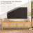 70" Tv Stand (Fits 80" Tvs) - Rattan Doors, Storage & Cable Holes