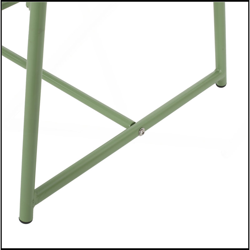 Durable Weather-Resistant Patio Side Table With Mesh Top For Outdoor Convenience And Style, Green