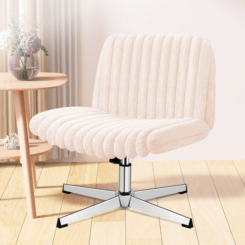 Fauteuil de bureau Huba, Rose, Argent argent