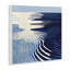 Plaque murale abstraite ondulations de cobalt, design par Walker Noble