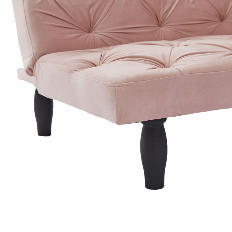 Sofa-to-Bed 66" Velvet Sofa Bed Transforms Seamlessly Convertible Futon Sleeper Oversized Chair Foldable Couch