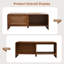 Table basse 43,3 po avec porte coulissante