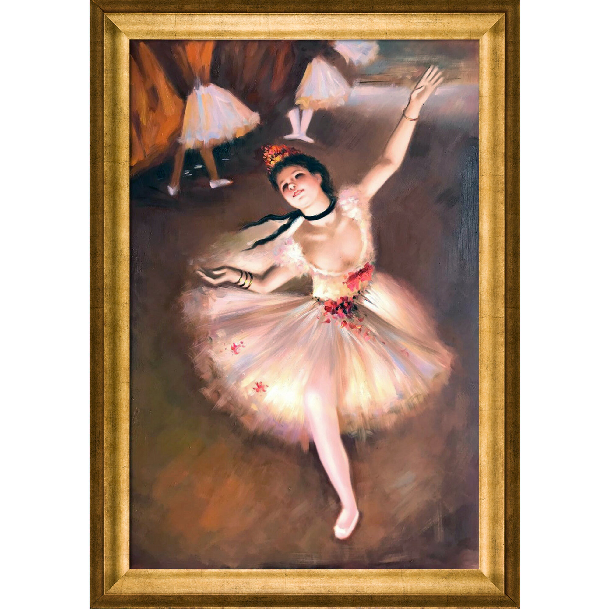 Vault W Artwork Star Dancer (On Stage) On Canvas by Edgar Degas Print ...