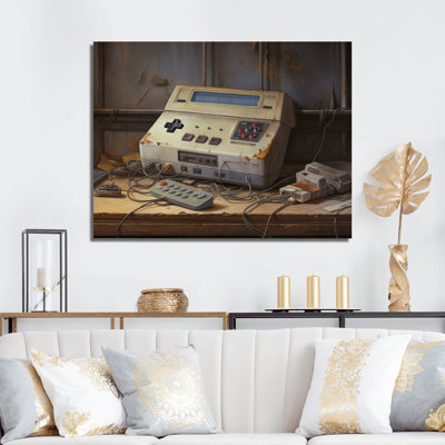 "Retro Video Game Retro Remembrance II", reproduction d'art sur toile