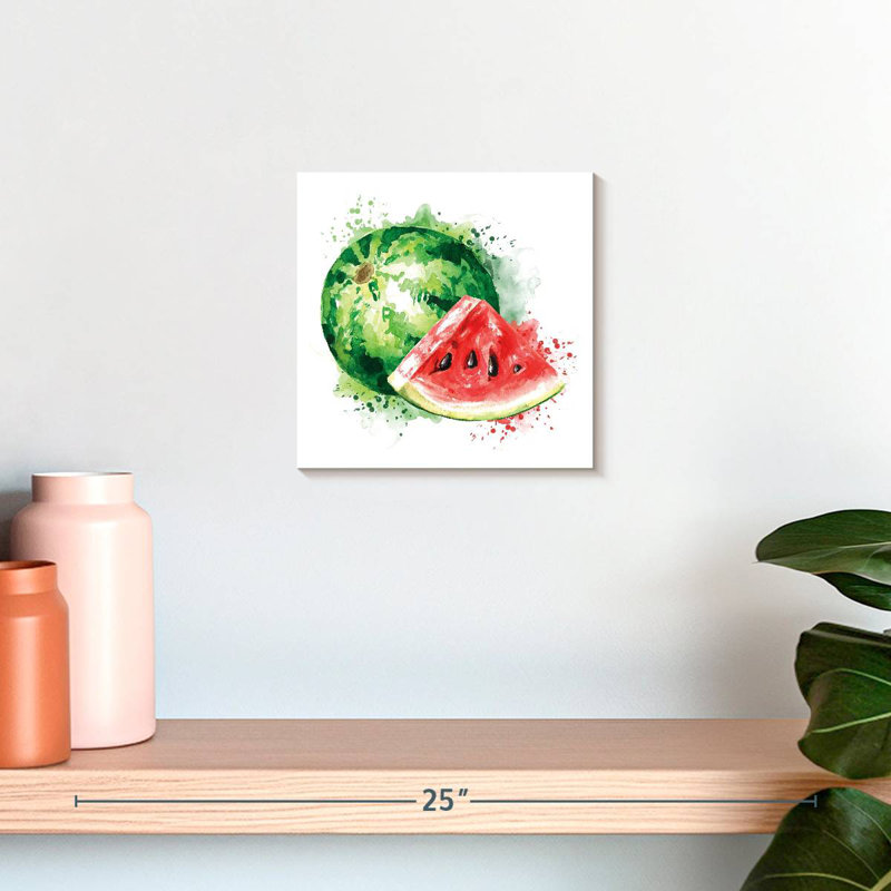 Yarlin Watermelon Slice Splatter, 10" H x 10" W