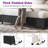 Queen Size Modern Upholstered Bed Frame with Vertical Corduroy Headboard,Black-1470975460-1470975466