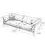 Canapé modulaire vert en cuir véritable-112579103-112579101