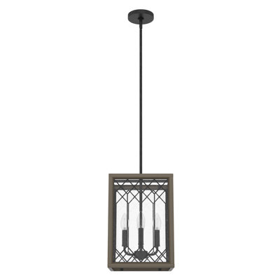 Chevron 4 - Light Square Pendant