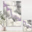 Peinture abstraite sur toile, tons de mauve minimaliste - mauve minimaliste II-55949405