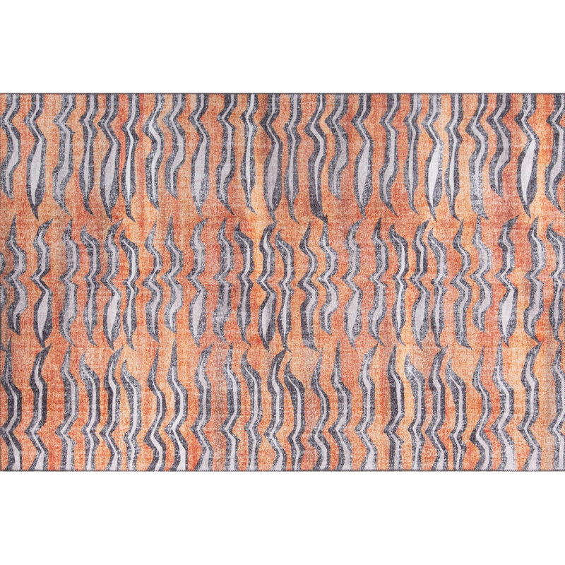 Premium Machine Washable Carpet, 4.6 x 6.2 Feet, 100% Polyester, 1850 g/m² | Pile Height: 0.2 Inches | Eco-Friendly Recycled Poly Cotton Underside | Perfect for Living Room, Bedroom, and High-Traffic Areas