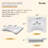 25.5" W X 21.75" D ADA Compliant Ceramic Bathroom Sink U-Shape Wall-Mounted White Sink Wall Hung Accessible Vessel Sink with Integrated Overflow & Single Pre-Drilled Faucet Hole