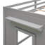 Lit mezzanine simple avec armoire et tablette