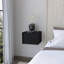 Space Saving Black Floating Nightstand With Stylish Appearance And Drawer For Bedroom: Optimization-619896621