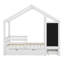 Lit simple avec tableau noir - tiroirs et deux options d'assemblage incluses