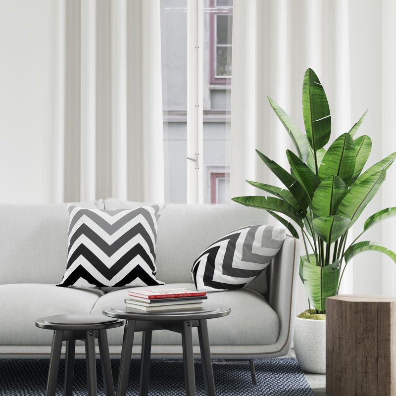 Housse et insert de coussin décoratif en polyester, L 15 po x H 15 po, Noir
