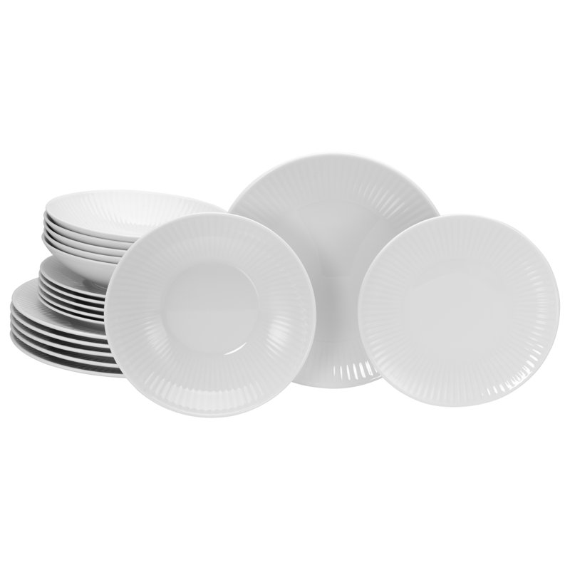 Valencia Piece Porcelain Dinnerware Set - Service for 6