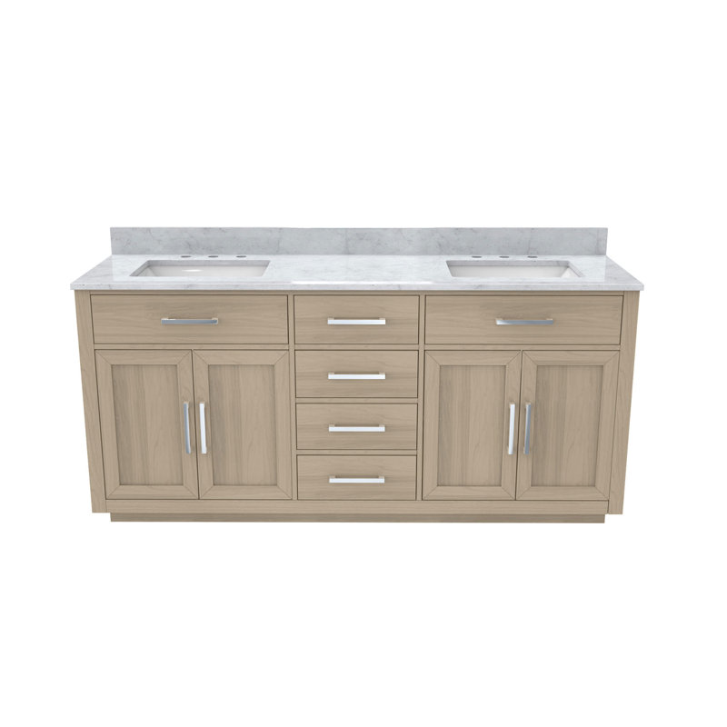 Dexterity 72" Double Bathroom Vanity Set, Light Sage