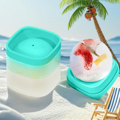 Plastic Organizer 6cm Large Ice Ball Maker Tray Food Grade Silicone Ice Tray Individual Round Ice Block Tray For Whiskey Cocktails Home Bar Drinks