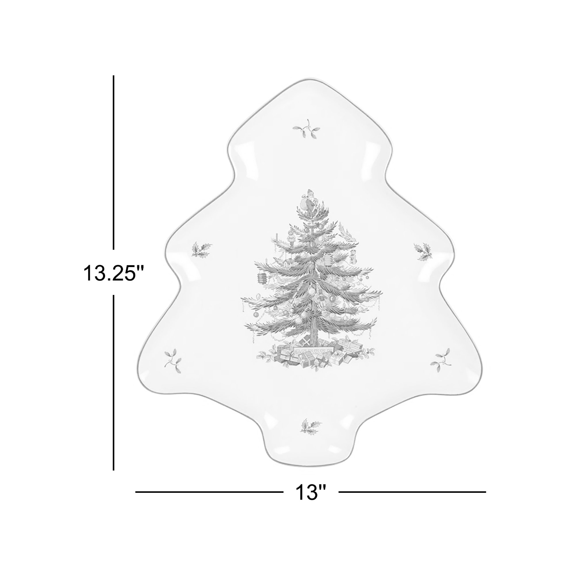 Spode Christmas Tree Tree-Shaped Dish
