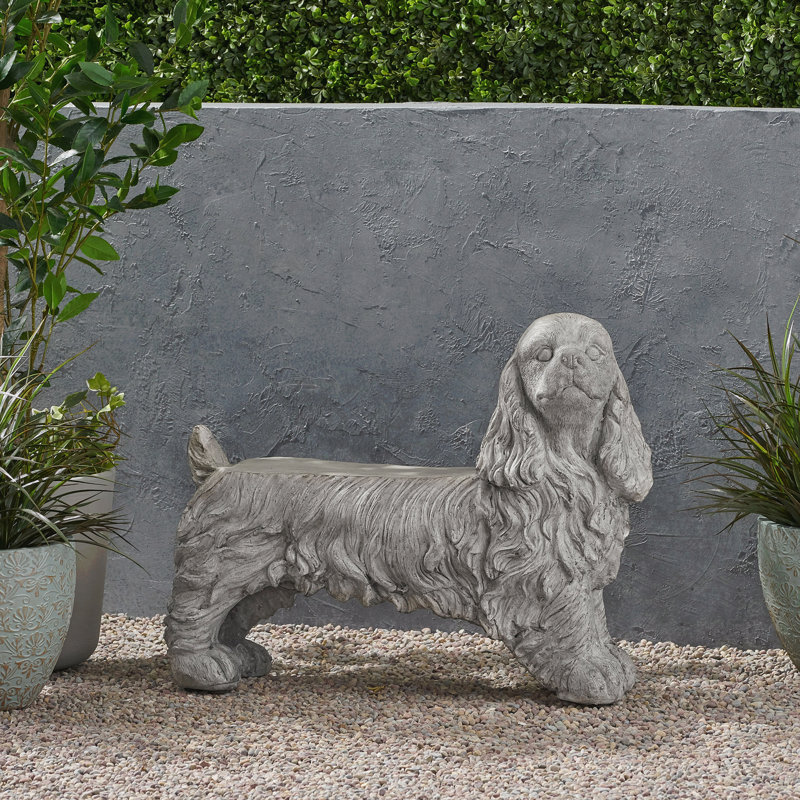 Statue chien cocker