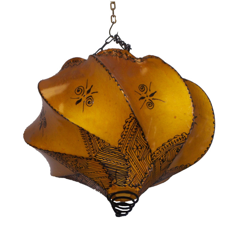 Lustre géométrique unique à 1 lumière avec détails en fer forgé Arrington