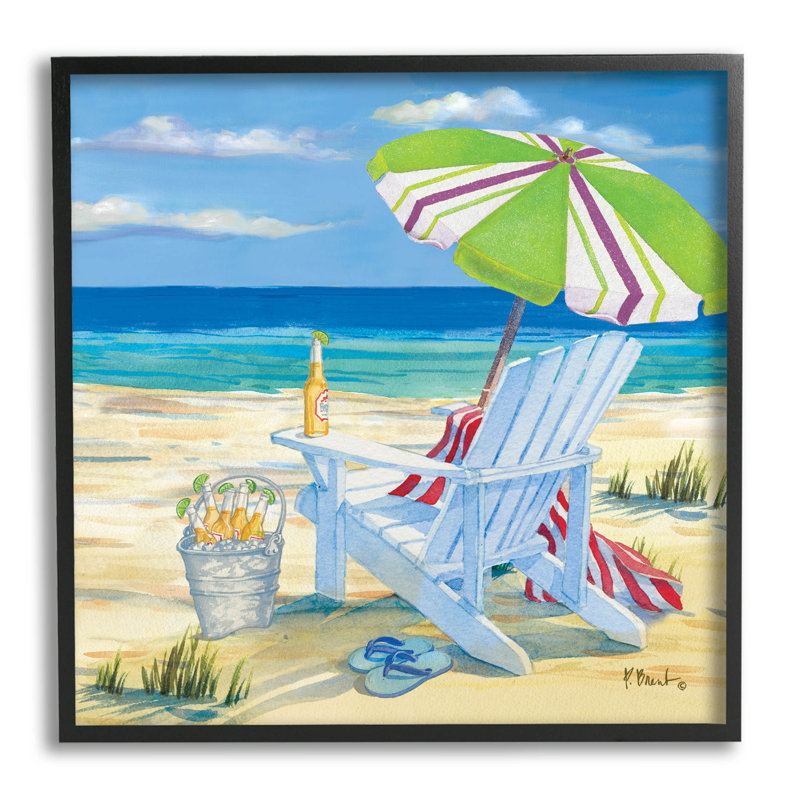 Chaise Summer Beach 5Pm par Paul Brent - Peinture sur bois, null, null
