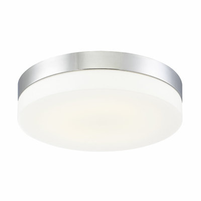 koss LED Flushmount - Large, Chrome, 1-Light