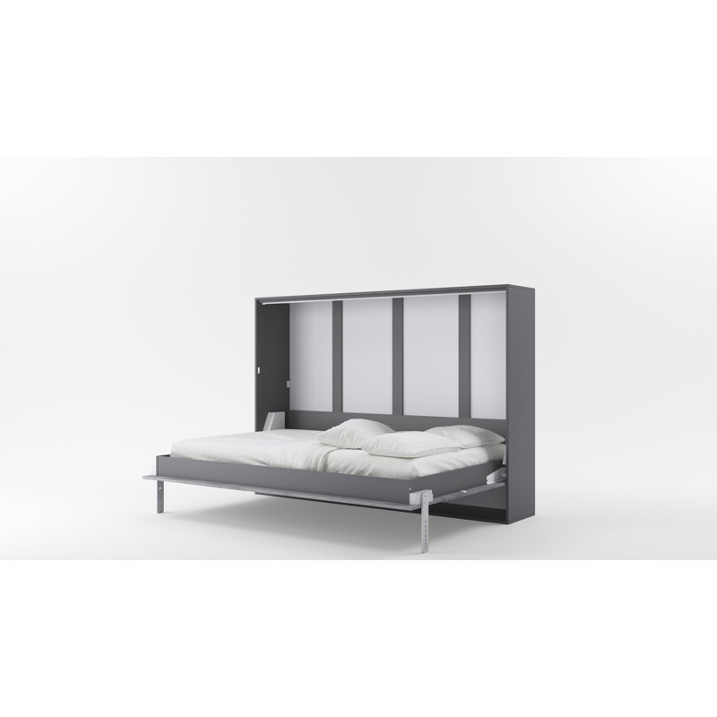 Rechell Bed, European Double (140 x 200cm), Slate Grey/Bronx