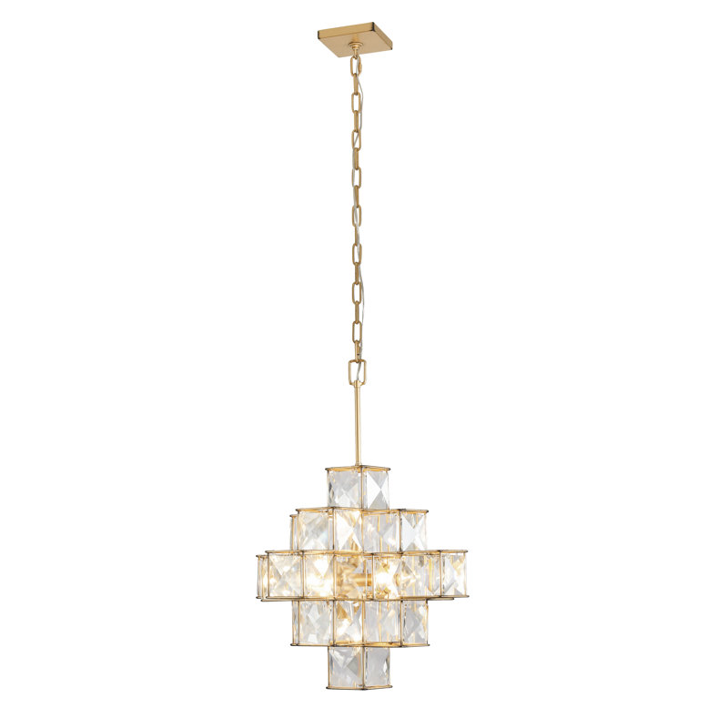 Cubic 6 - Light Unique / Statement Geometric Chandelier