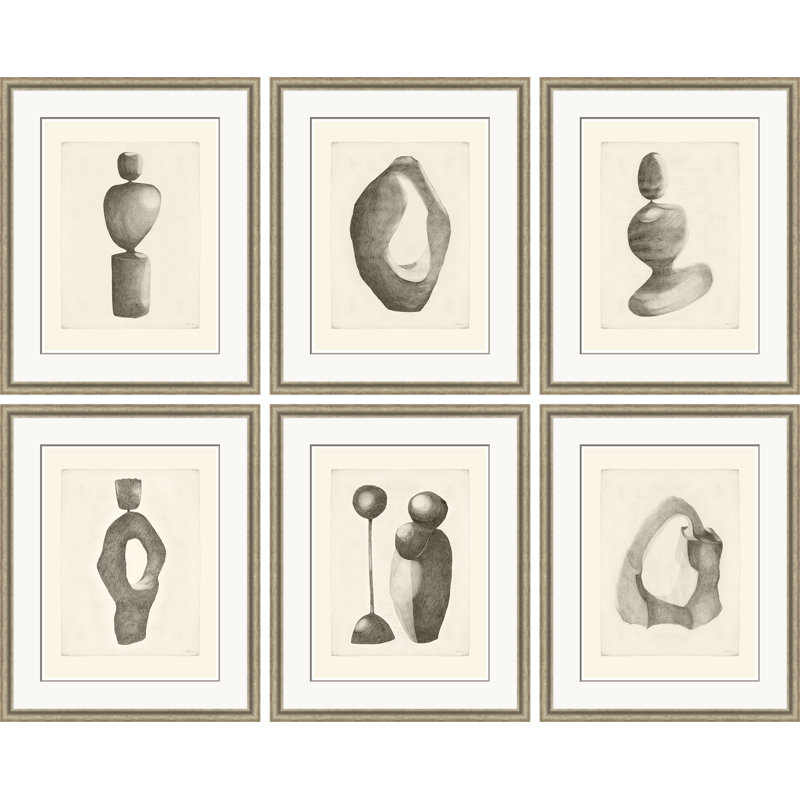 Sculpture I, II, III, IV, V & VI Print by Susan Hable