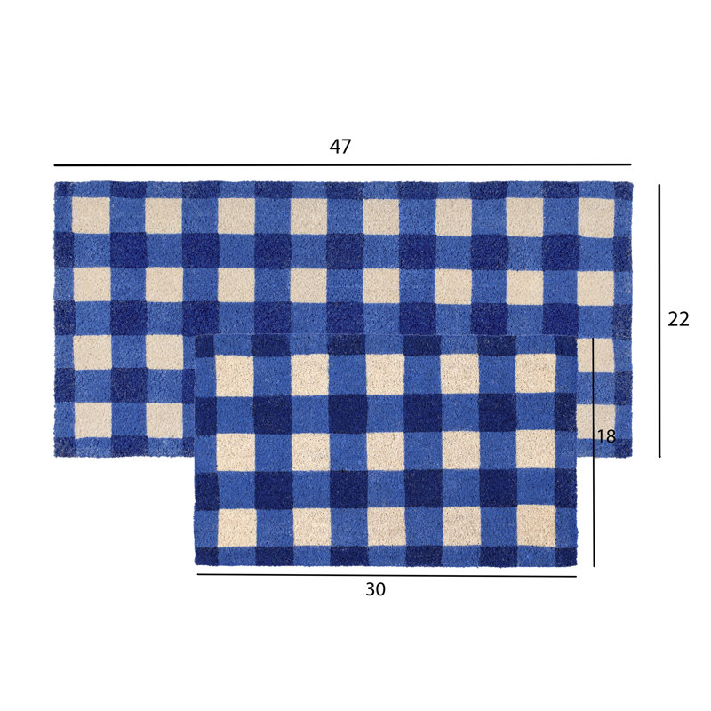 Tapis d'extérieur antidérapant à carreaux Pittner Buffalo, H 18 po x L 30 po
