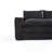 Modern Minimalist Modular Cloud Sectional Sofa with Deep Seats and Right-Facing Chaise, Black-1491881801