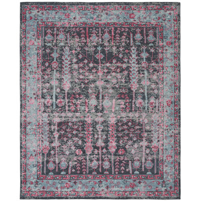 Lukin Hand Knotted Wool Oriental Area Rug