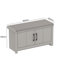 Limestone Entryway Shoe Bench And 2 Door Shoe Storage Cabinet Living Set-932051833
