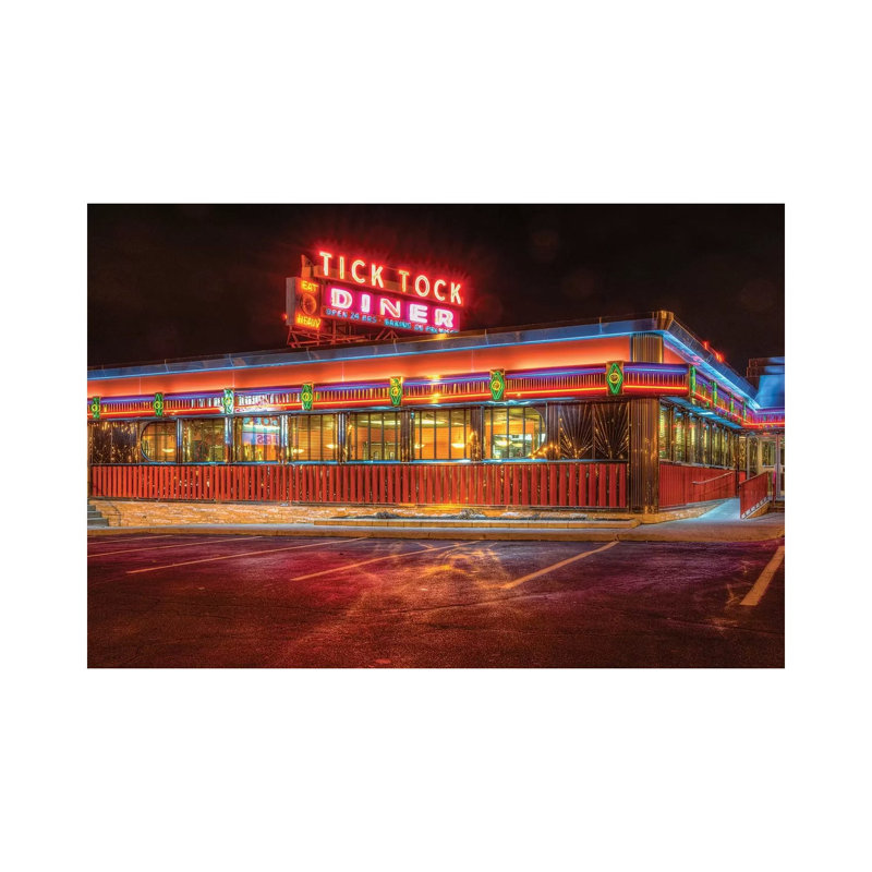 Diner par David Gardiner - Toile tendue avec châssis, estampe numérique sur toile tendue, H 8 po x l 12 po x P 0,75 po