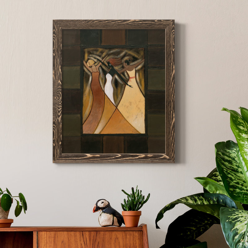 Divine Grace II - peinture sur toile encadrée, H 20 po x l 17 po x P 1,5 po, Encadré de bois de noyer