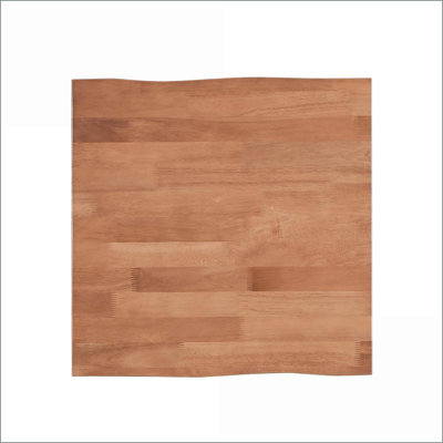 Mid-Century Modern Natural Finish Coffee Table - 22x22x22 Inch Space-Saving End Table for Living Room, Simple Assembly