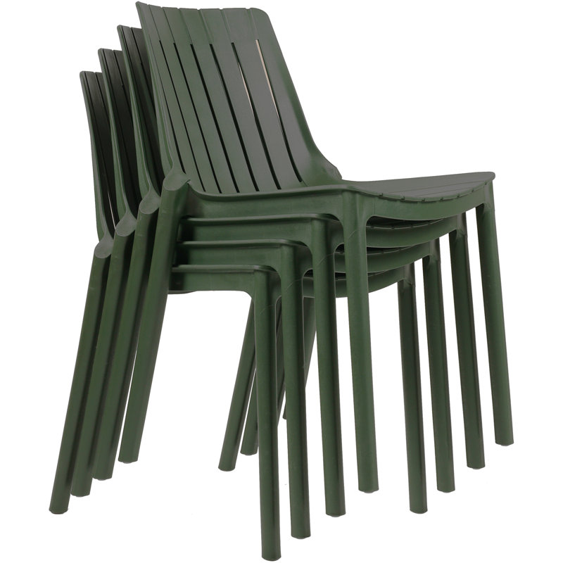 Chaise de patio en polypropylène Marilla, Green