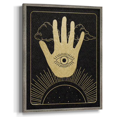 Celestial Palm Framed Print - Solid Wood