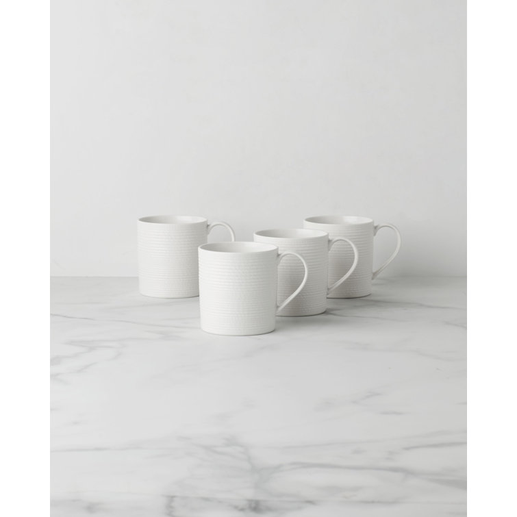 Lenox LX Collective White Mugs, Set of 4