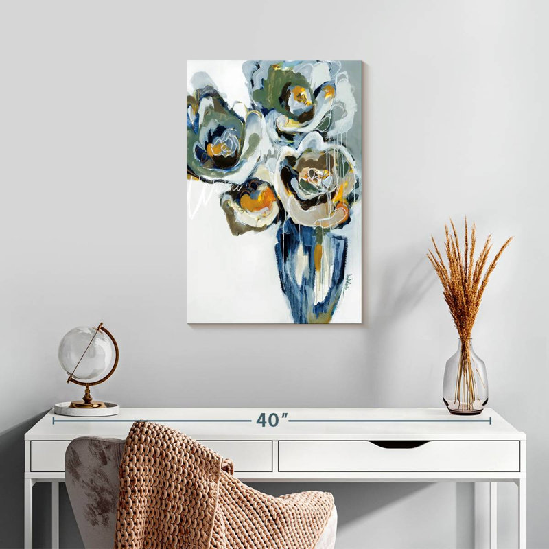 Avery Blooms Of Earl Gray, 24" H x 16" W