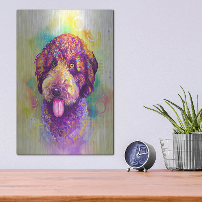 "Pop Art Goldendoodle 3" par Furbaby Affiliates, H 16 po x l 12 po