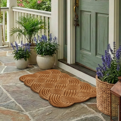 Lovers Knot Embossed Outdoor Doormat