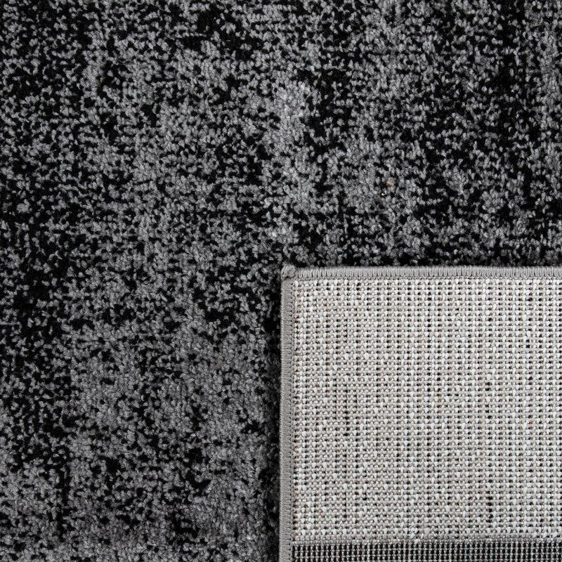 Burdick Carpet Living Room Vintage Short Pile Modern Geometric Pattern Abstract Grey, Rectangle 120 x 170cm