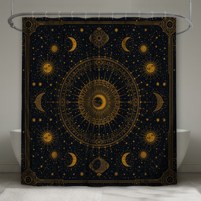 Rideaux de douche Celestial Sun Moon